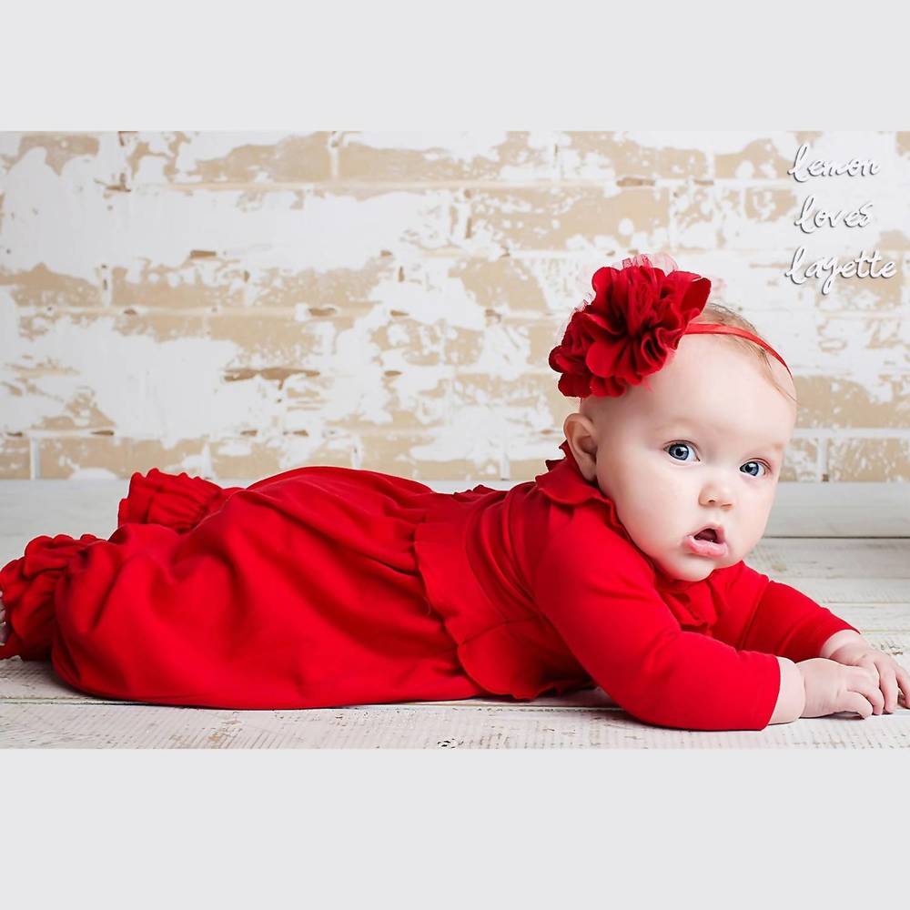 NEW LEMON LOVES LAYETTE jenna gown in true red
